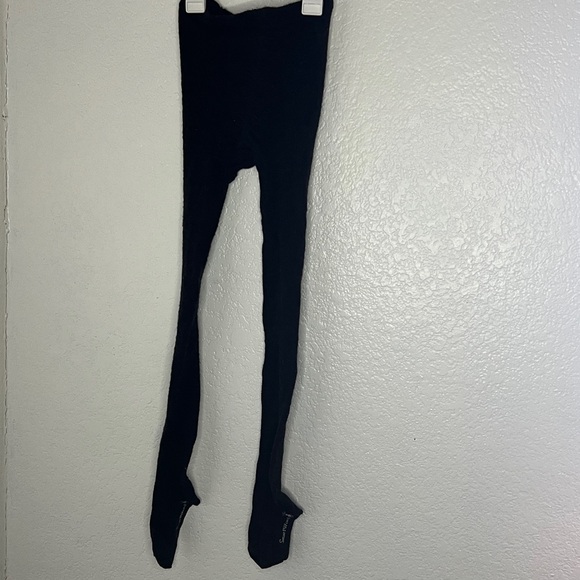 Smartwool Girl’s Black brown Wool Blend footed Tights Size small - Picture 5 of 8